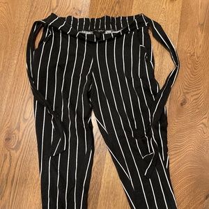 Striped Tie Pants
